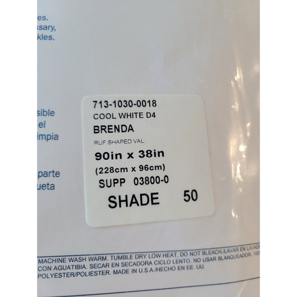 (2) Vintage JC Penney Home Collection Brenda White Lace Curtain Valance 90 X 38 - Picture 7 of 9